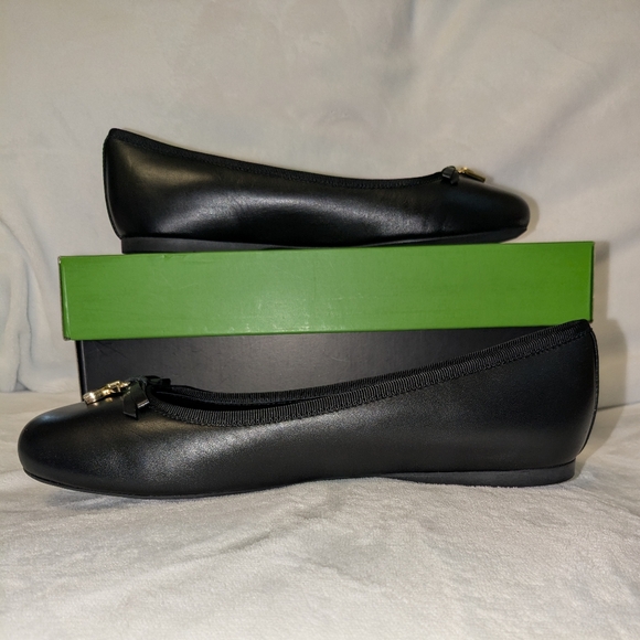 Kate Spade Dakota Charm Women's Black Ballet Flats Size 7 - Picture 3 of 8